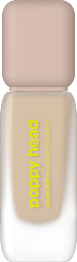 Fondatinë Poppy Head Seams Right Long-lasting Covering Face Foundation with Satin Finish 04 Seams Sand për femra, 38g