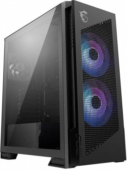 Kasë MSI MPG Velox 300R Airflow PZ (306-7G27R21-JA4), Midi Tower, ATX/e-ATX, USB 3.0 + USB-C, e zezë