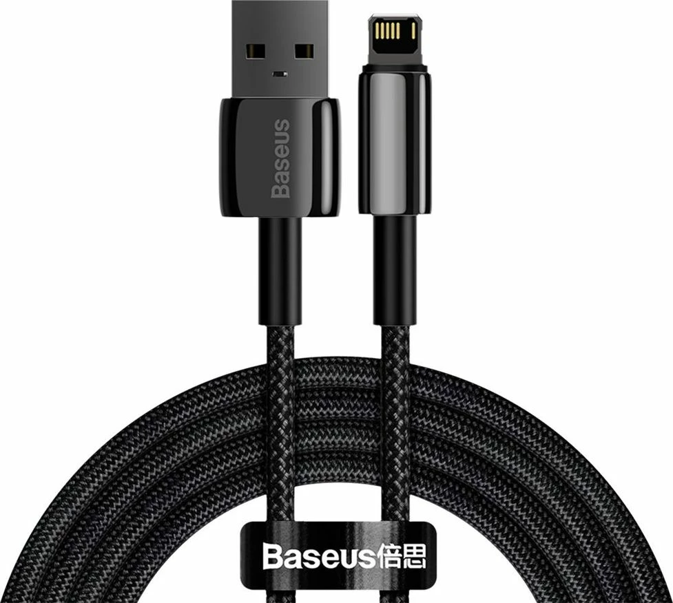 Kabllo USB-A në Lightning Baseus CALWJ-A01 2 m, e zezë