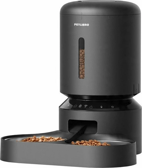 Ushqyes automatik për kafshë Petlibro Granary PL-AF103-36B, WiFi, 5L, dy tasa, i zi