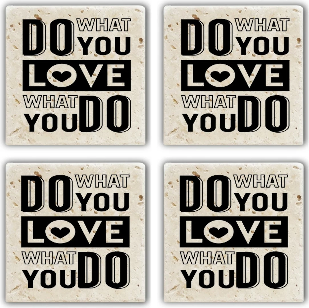 Set 4 copë mbajtëse gotash prej guri natyral, Hermia, TBA328466632