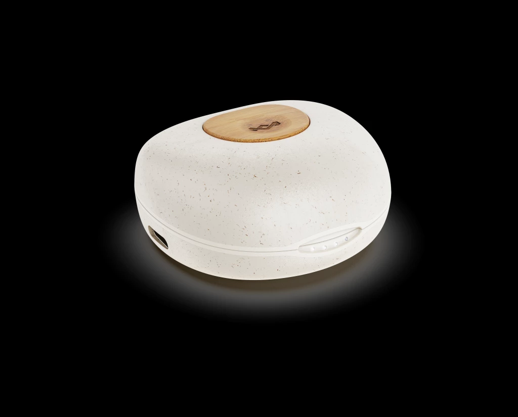Kufje true wireless House of Marley Champion, Bluetooth, IPX4, 8h/28h, USB-C fast charge, bezhë