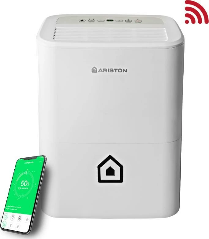 Dehumidifikues ajri Ariston Deos 16S NET 16L/24h, 3L, WiFi, 300W, i bardhë