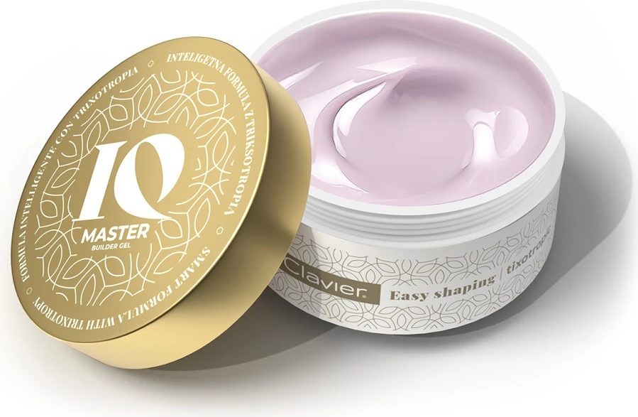 Xhel ndërtues për thonj Clavier IQ Master për femra Rose 15g