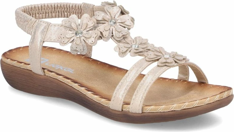Sandale femrash Rieker V7573-90, të arta