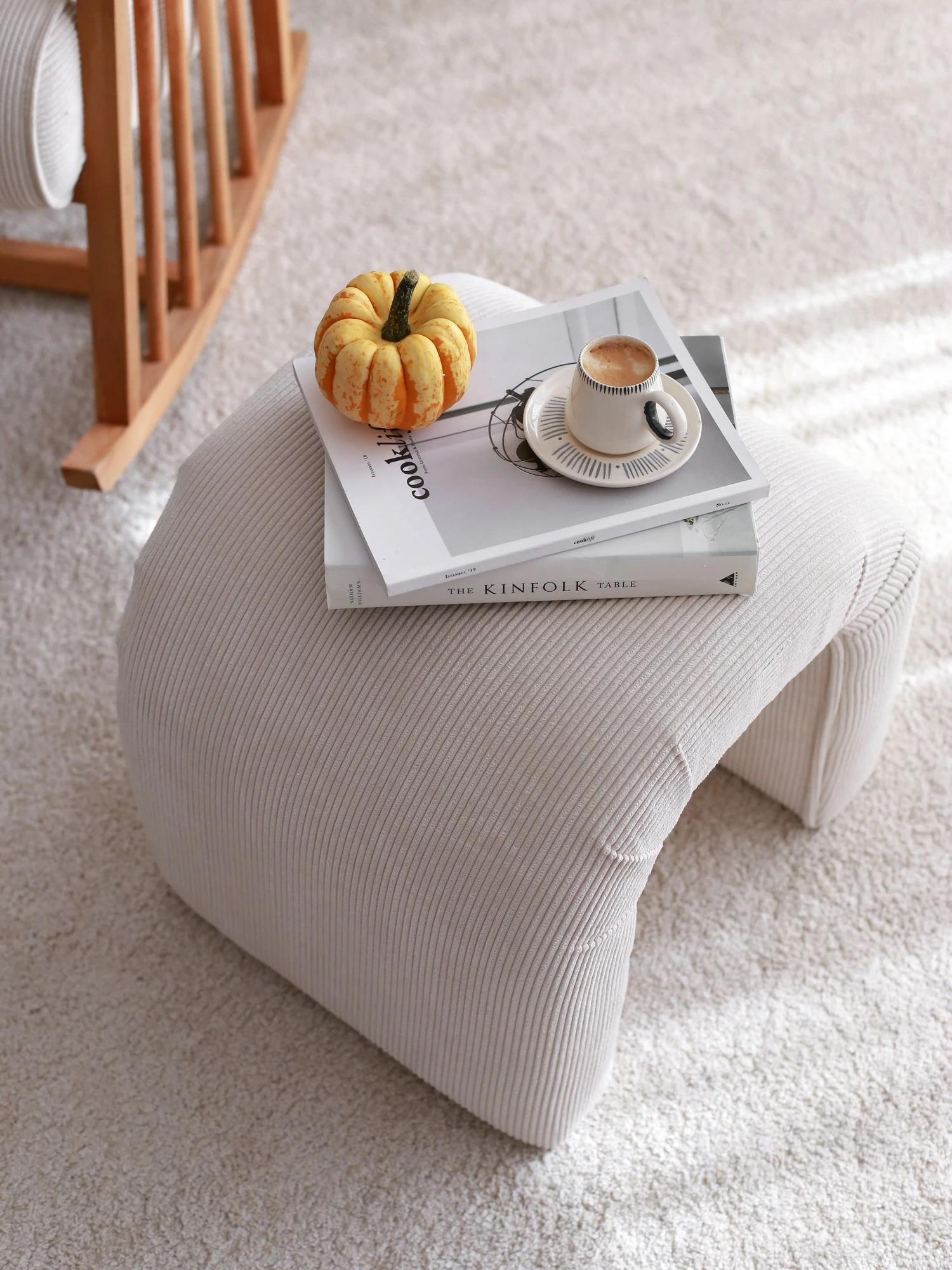 Puf Atelier del Sofa, fitilli, i bardhë