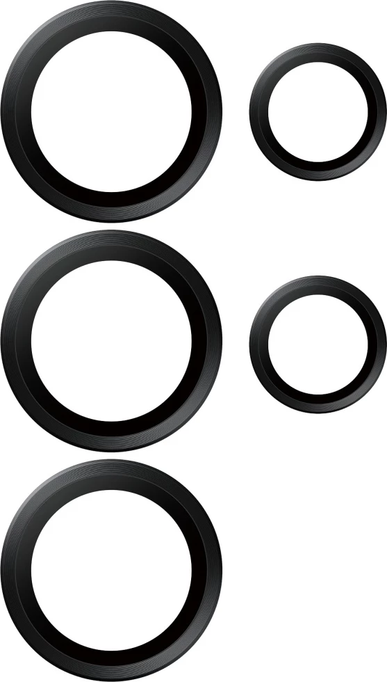 Mbrojtës xhami për lente PanzerGlass Hoops për Samsung Galaxy S25 Ultra, Zi
