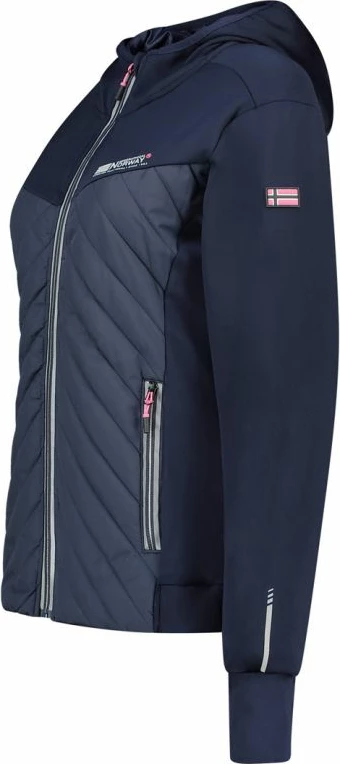 Jakne softshell për femra Geographical Norway, navy/rozë