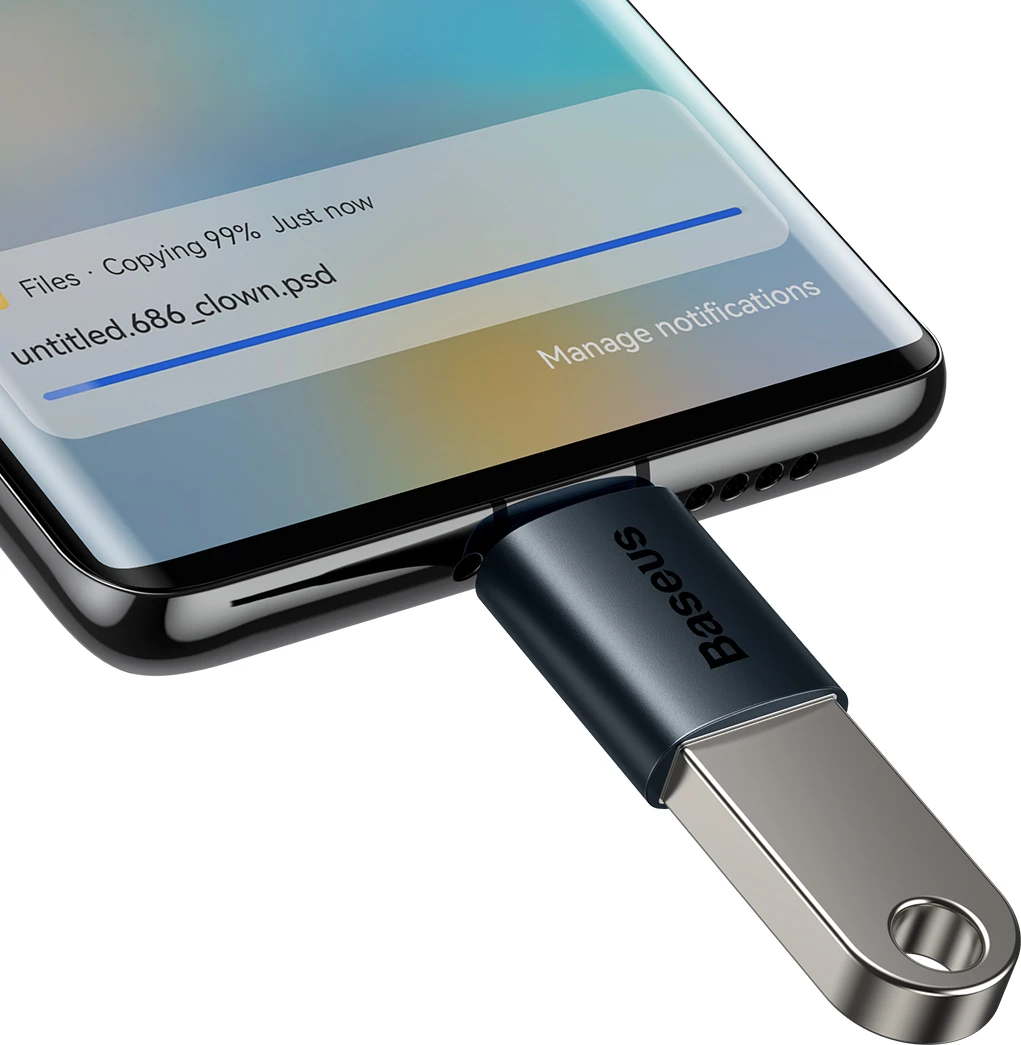Adapter USB Type-C në USB-A 3.2 Gen 1 Baseus Ingenuity Series, Blu