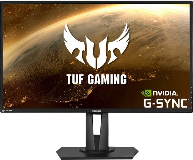 Monitor, ASUS, TUF Gaming VG27AQ, 27" WQHD 2560x1440 165Hz IPS HDR G-SYNC Compatible ELMB SYNC, e zezë