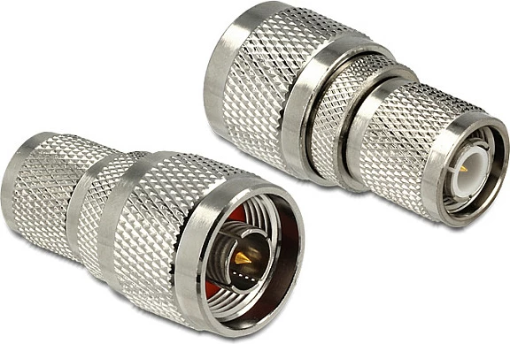 Adapter RF DeLOCK N male në TNC male, bronz