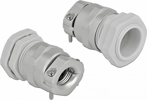 Gland kabllor DeLOCK PG21 me strain relief, IP68, Ø13-18 mm, gri