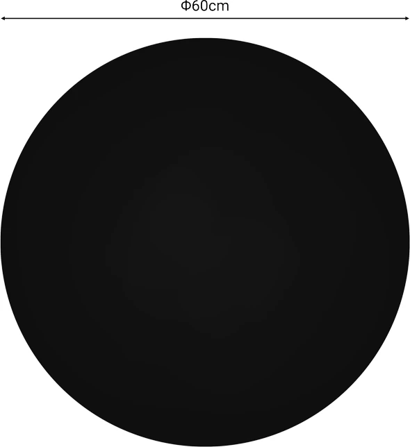 Sipërfaqe tavoline Senlo t.Werzalit ngjyrë zezë D60cm