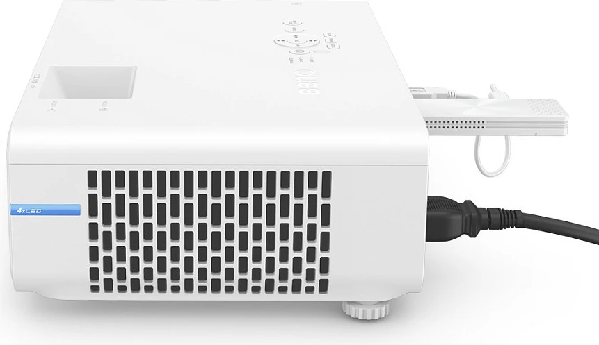 Adapter streaming BenQ Qcast Mirror QP30, HDMI, AirPlay/Miracast, Wi‑Fi 2.4/5GHz, iOS/Android/ChromeOS, i bardhë