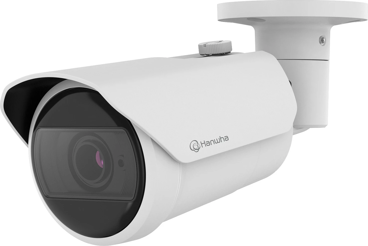 Kamerë sigurie Hanwha Wisenet QNO-C8083R, 5MP, bullet, IP66, natë/dite, bardhë