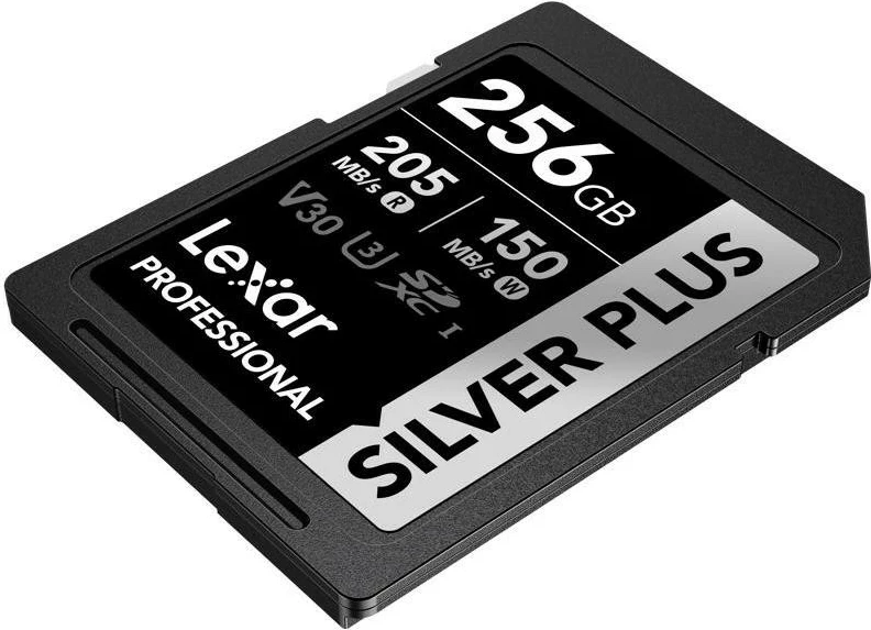 Kartelë Lexar Professional SILVER Plus 256GB SDXC, UHS-I U3 A2 4K V30