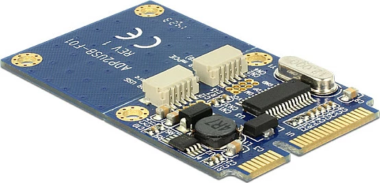 Modul zgjerimi USB 2.0 DeLOCK 95242, Mini PCIe, 2x USB Type-A femër, interne