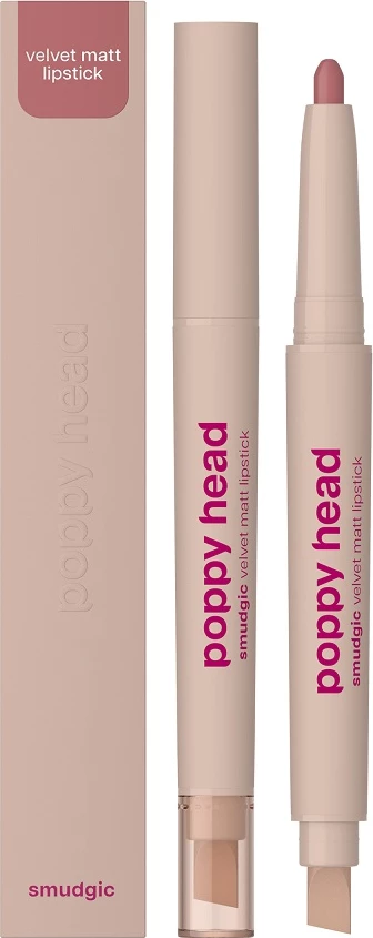 Laps për buzë Poppy Head Smudgic Matte 06 Charm Whisper për femra, 0.85g