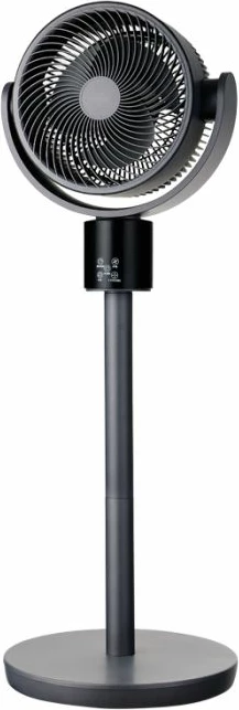 ventilator me shtyllë i rregullueshëm BECOOL BC18STTIDC 50 W 66/95 cm 12 shpejtësi 3D oscilim me telekomandë, i zi/gri