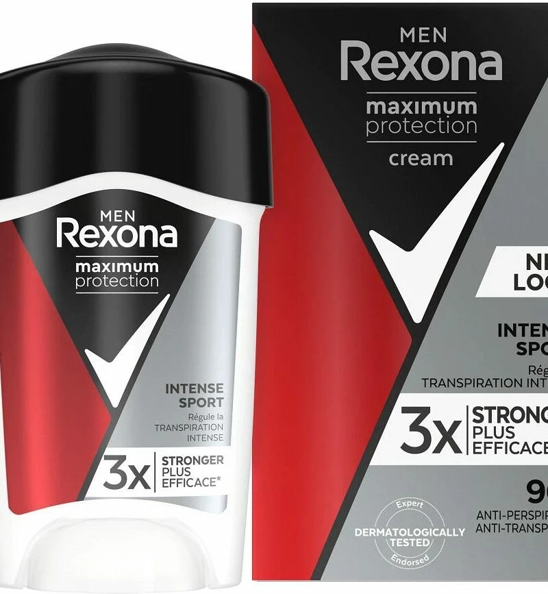 Deodorant Rexona Man Cream Maximum Protection Intense Sport, 45ml