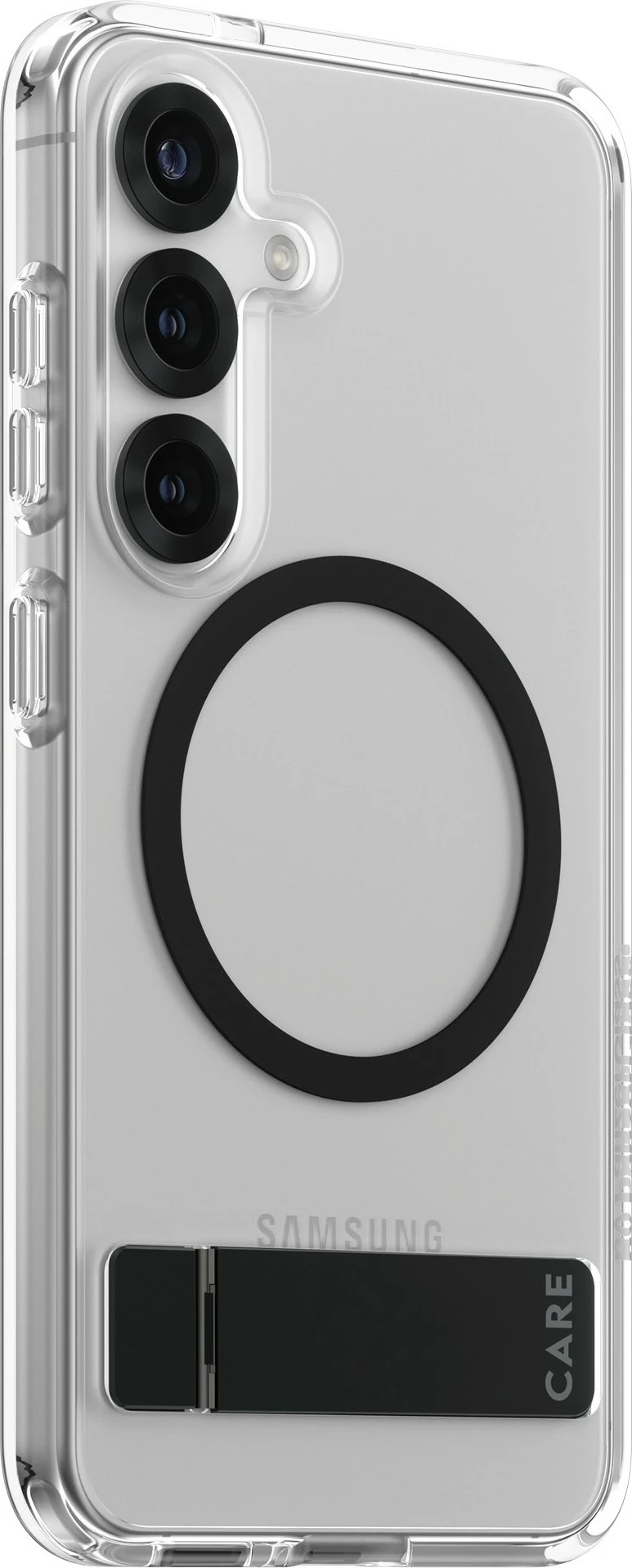 Mbështjellës PanzerGlass CARE me kickstand, për Samsung Galaxy S25, transparent