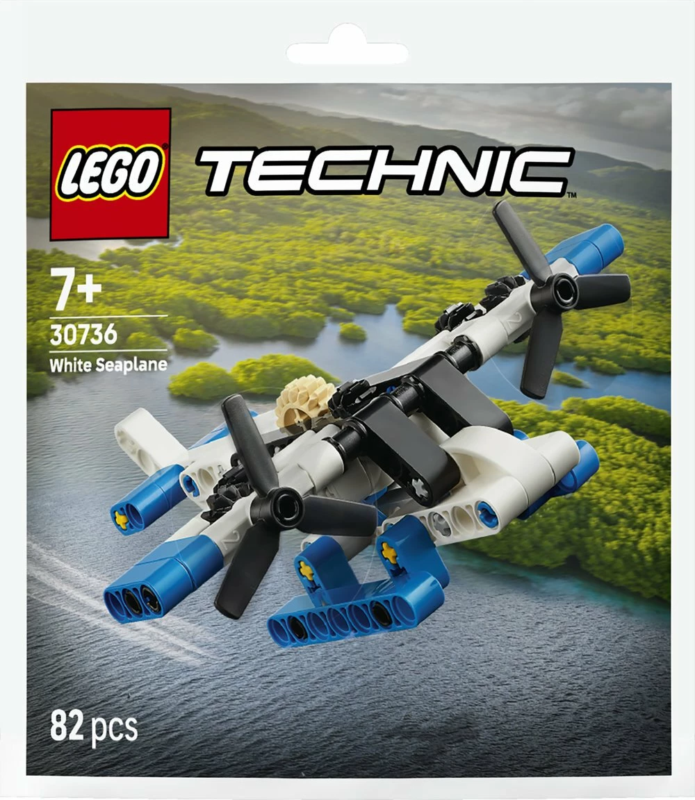 Set LEGO Technic White Seaplane 30736, 82 pjesë, bardhë/blu