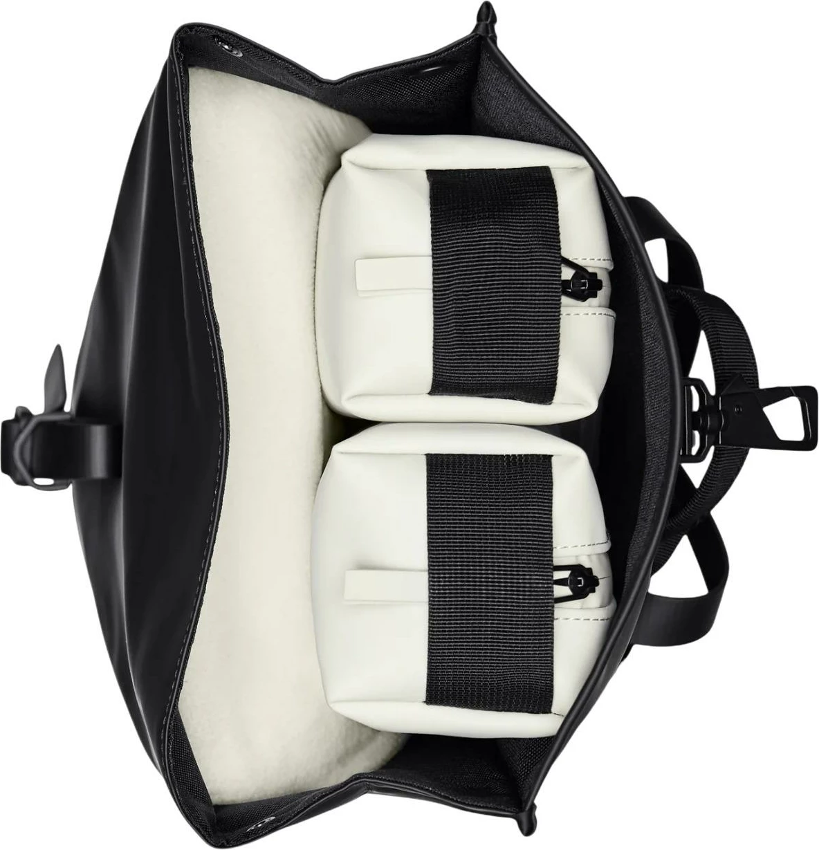 Çantë shpine Rains Rotop Rucksack Mini W3, e zezë