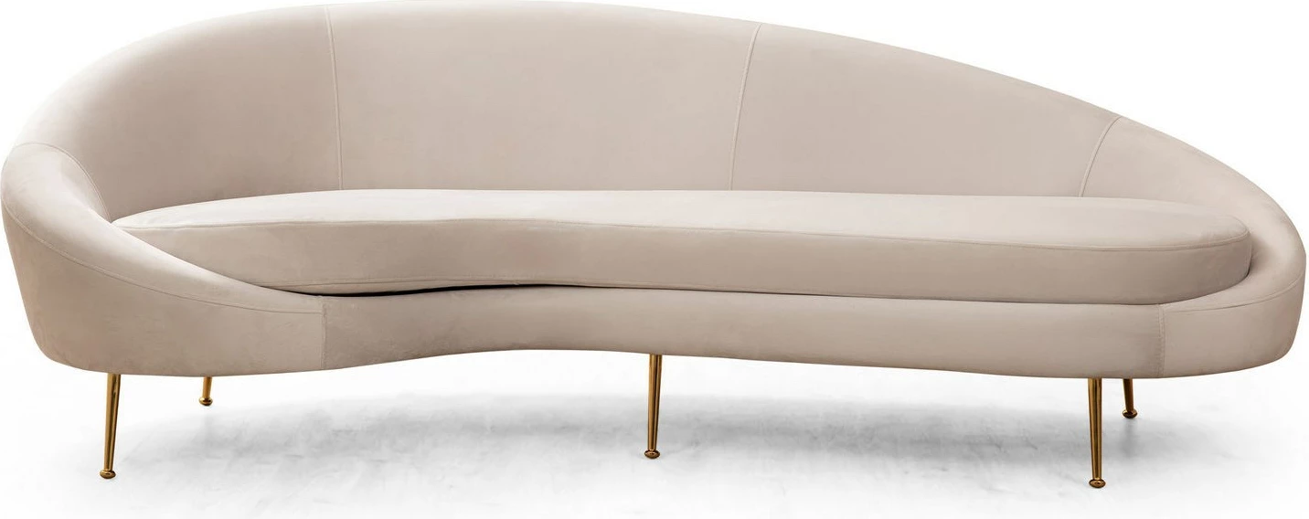 Divan treshe Atelier del Sofa, Eses majtas, bezhë