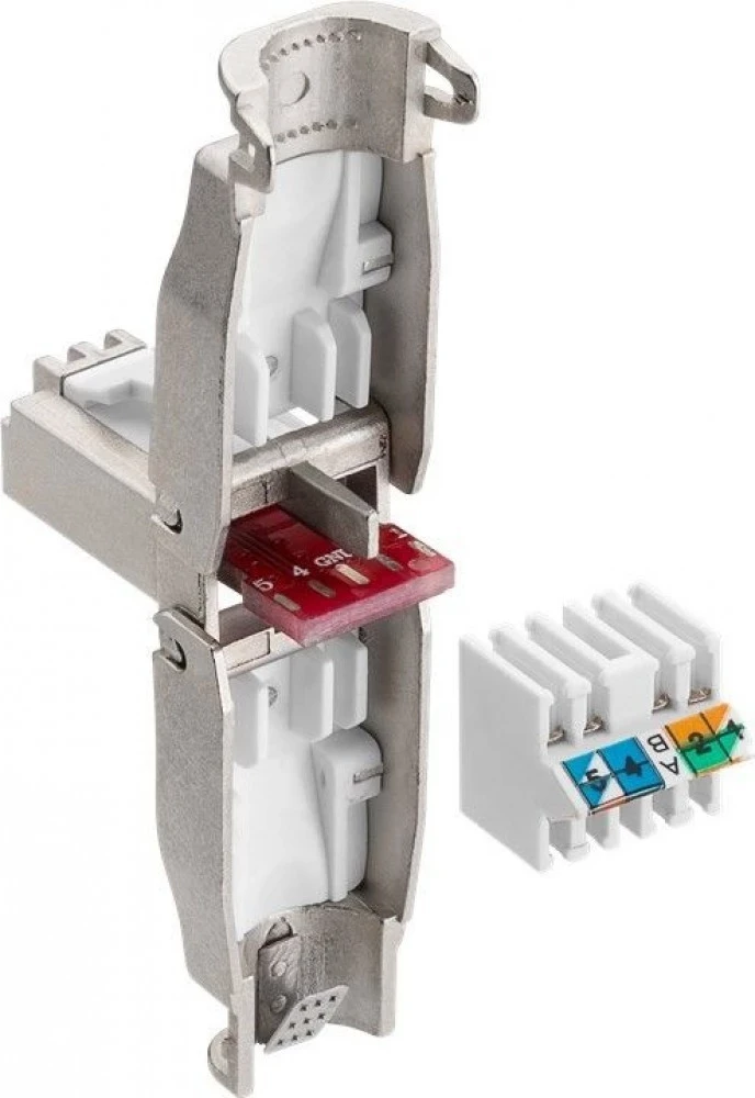 Konektori modular Techly 105872 RJ45 Cat6a 10G STP, i zi
