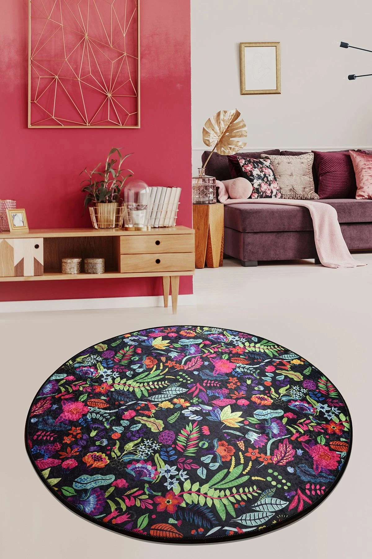 Qilim (140 cm) Conceptum Hypnose, Pictura - e zezë, Djt Çap 140
