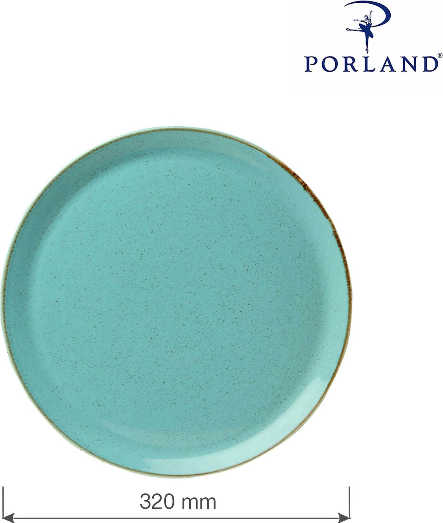 Pjatë pice Porland Seasons Laguna 320 mm, blu, set 6 copë