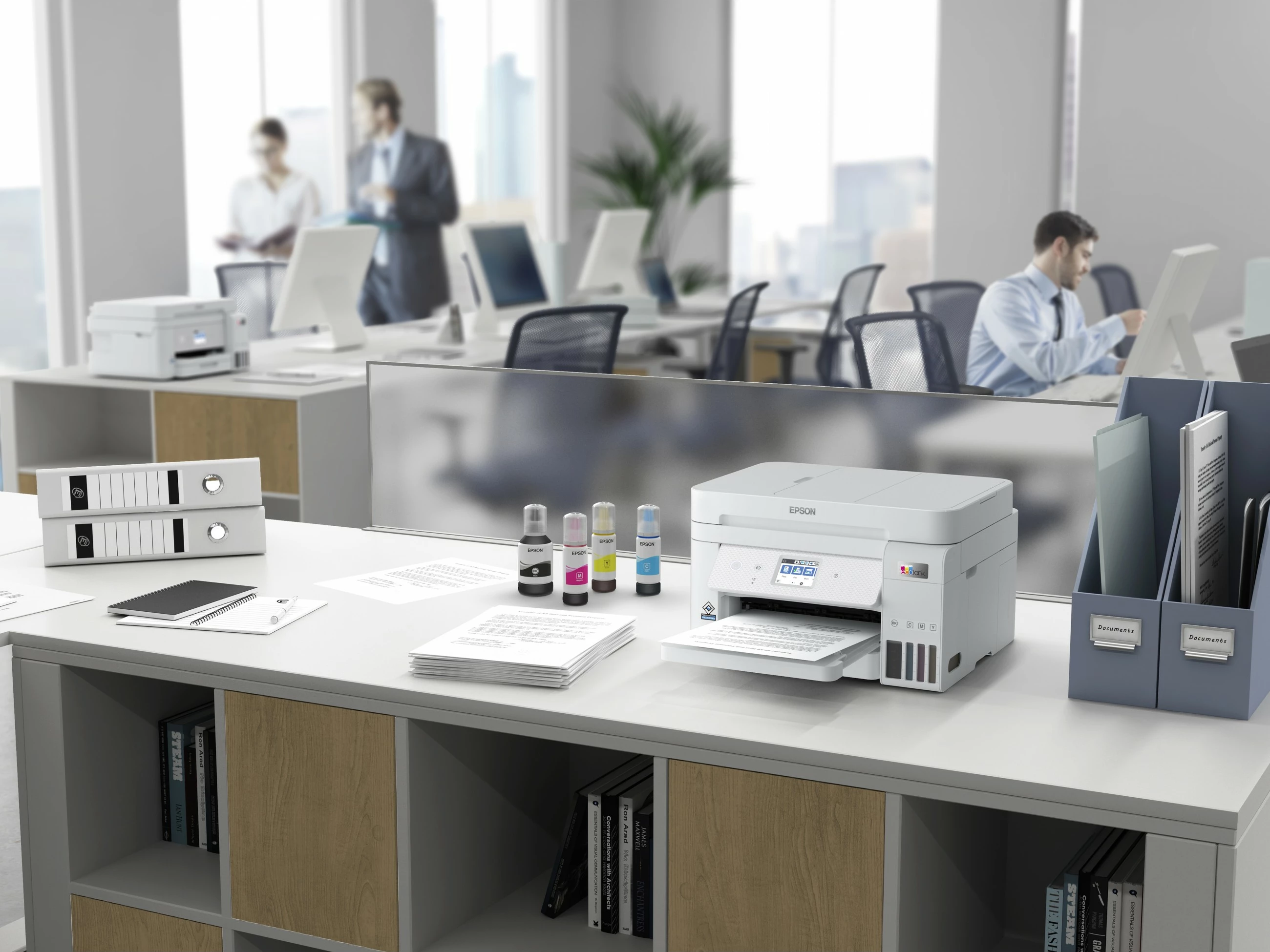 Printer multifunksional Epson EcoTank ET-4856, Wi-Fi, ADF, ekran me prekje, i bardhë