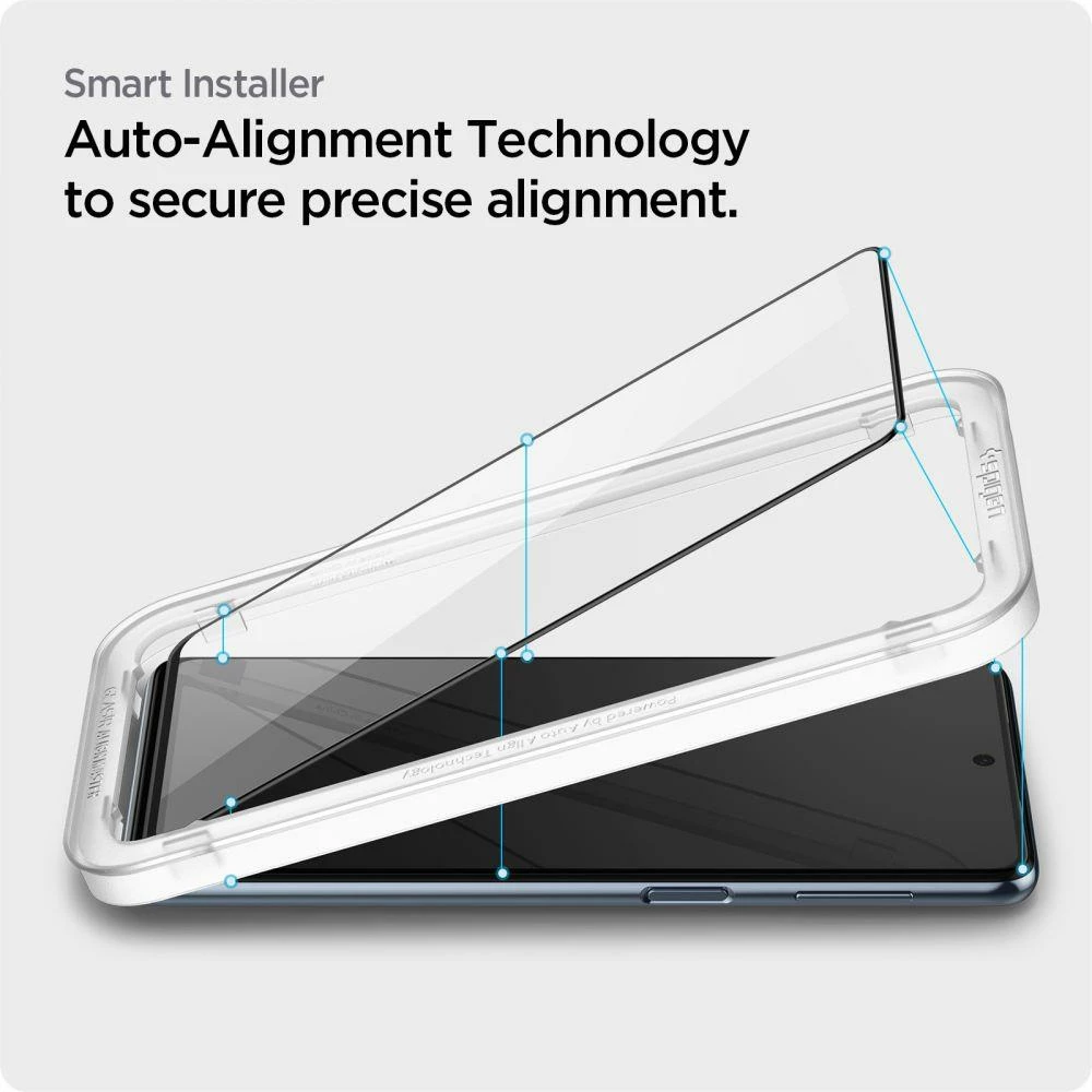 Xham i temperuar Spigen Glass FC AlignMaster për Samsung Galaxy M53 5G, i zi