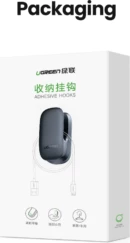 Klip organizues kabllosh UGREEN 80199, për 4 kabllo, e zezë, set 4 copë