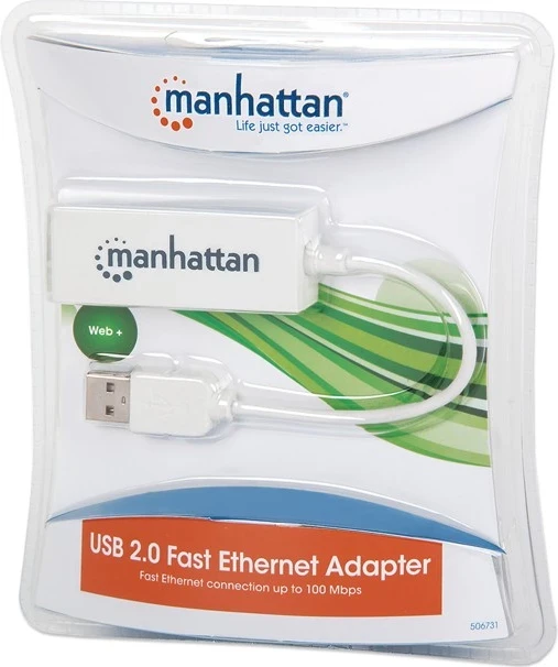 Konvertuesi Manhattan USB në RJ45, bardhë