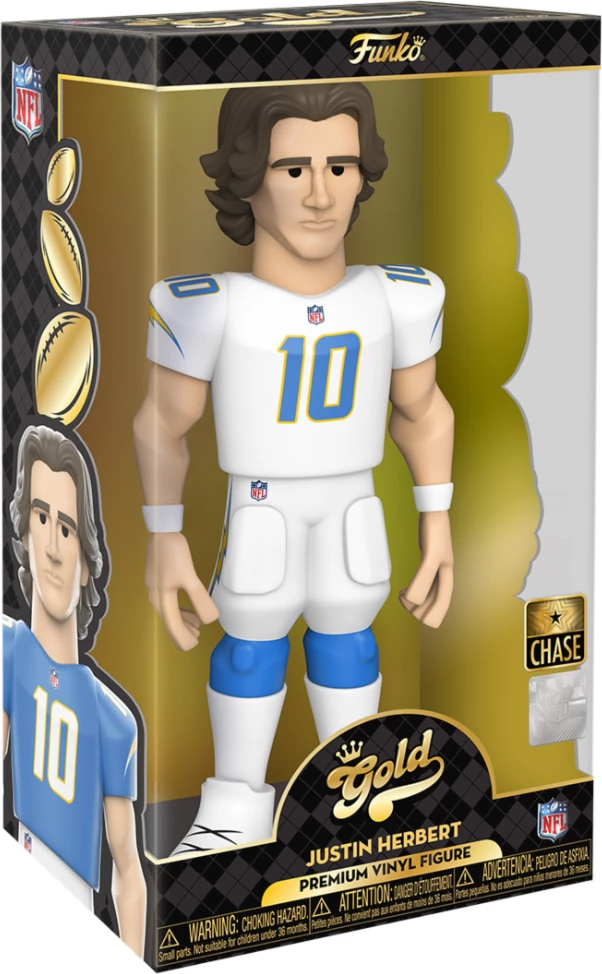 Figurinë vinili Funko Gold NFL Justin Herbert 12" (Chargers)