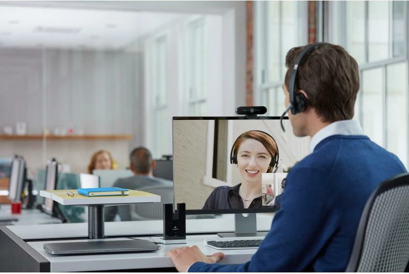 Webcam, Logitech, BRIO 4K Ultra HD 960-001106 960001106, 4K 30fps 1080p 60fps, 5x zoom HDR RightLight 3, e zezë