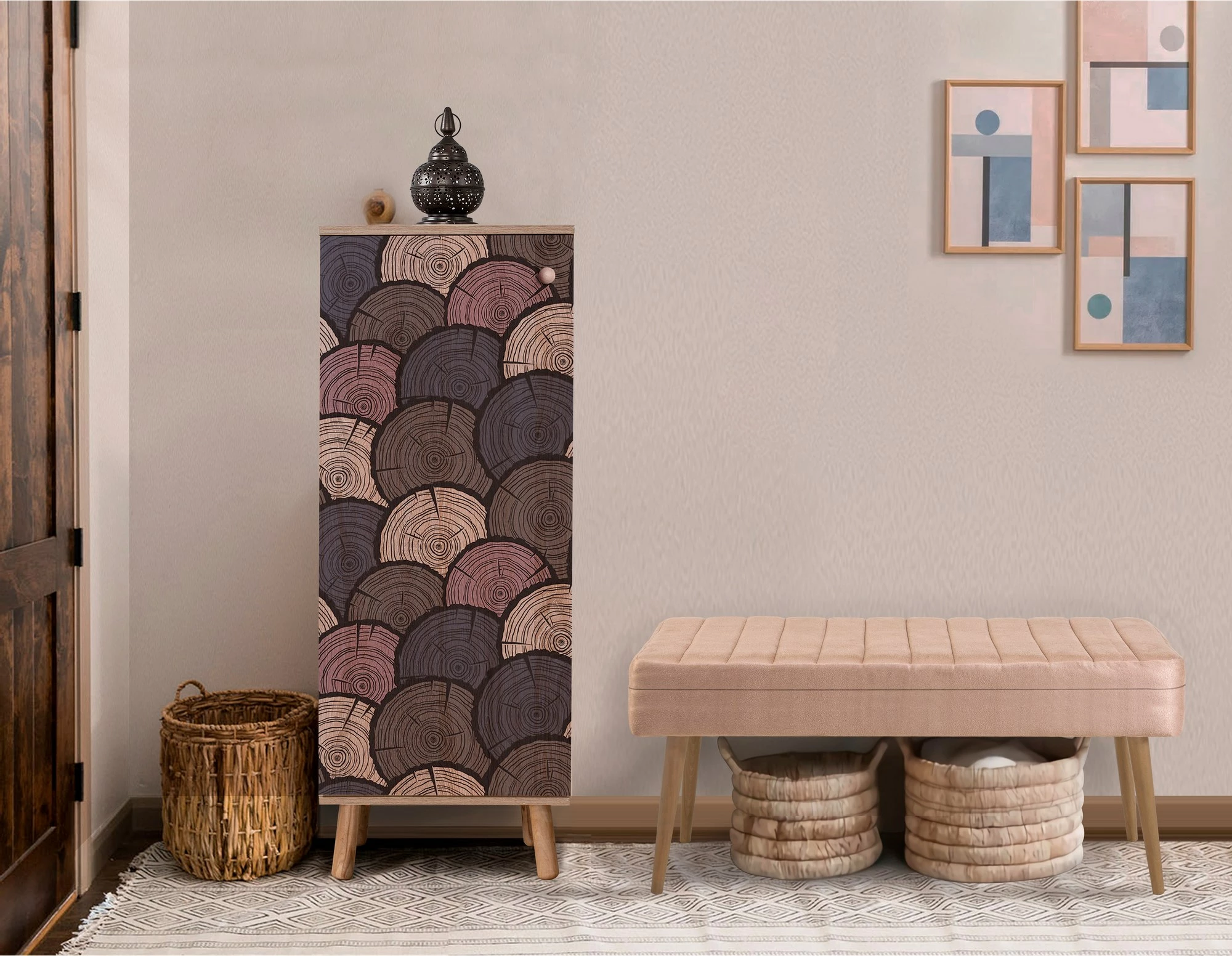 Set mobiljesh për korridor Skye Decor, ngjyrë sonomo-stone, 939-0900