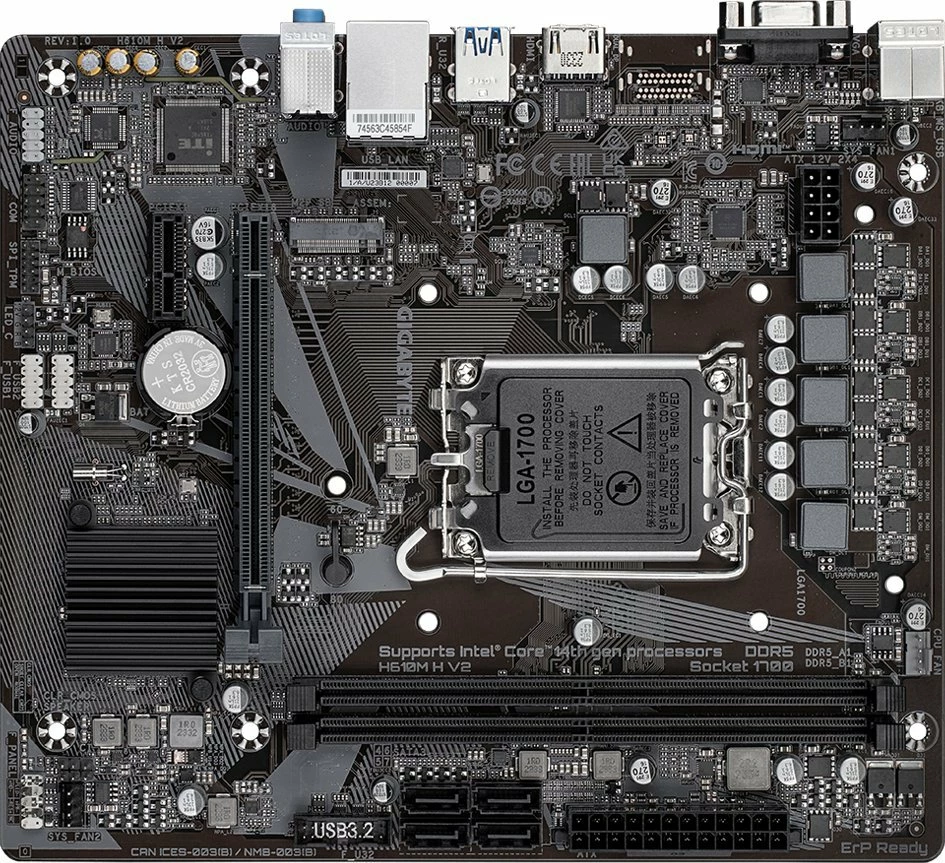 Pllakë amë Gigabyte H610M H V2 Micro ATX, DDR5