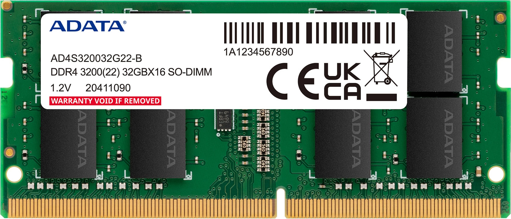 RAM Memorje ADATA Premier DDR4 SO-DIMM 16GB (2x8GB) 3200MHz CL22, e gjelbër