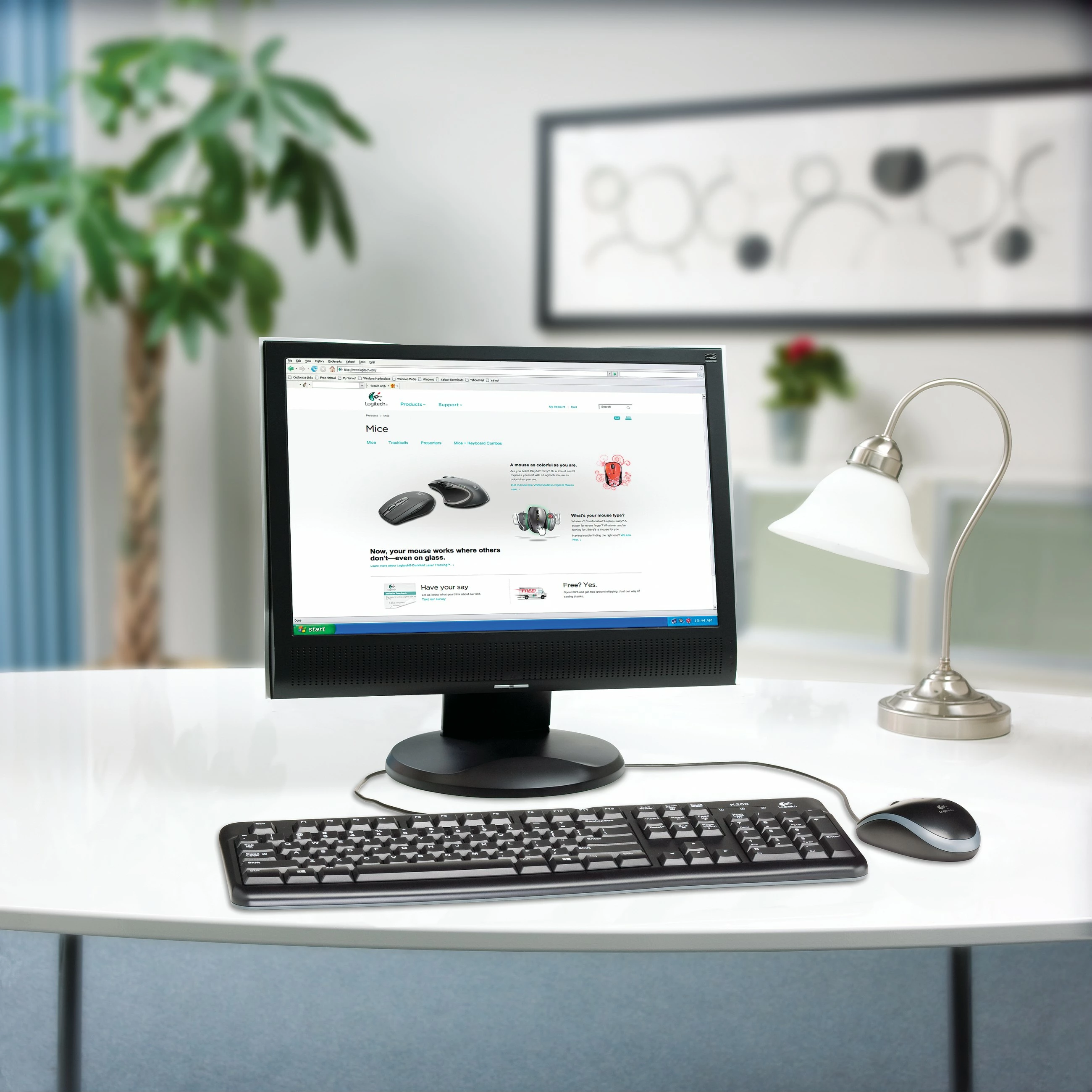 Tastierë Logitech K120, full-size, me kabllo, USB, AZERTY, e zezë