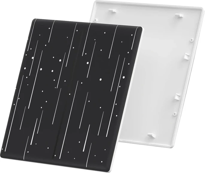 Kapak dekorativ Sonoff T5-2C-86-star për çelës të mençur, plastikë, zi