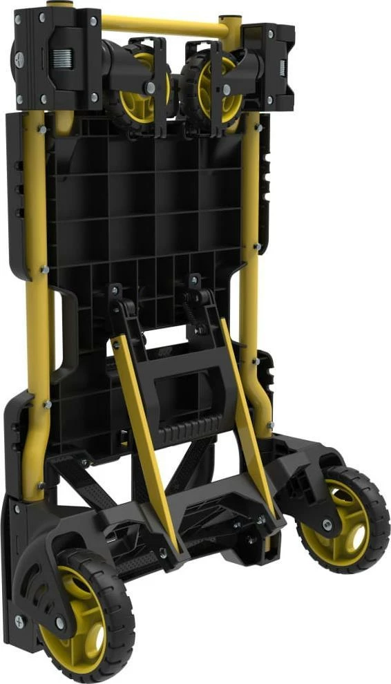 Karrocë transporti 2-në-1 Stanley FT585 (SXWTD-FT585), kapacitet 70/137 kg, e palosshme, e zezë/verdhë