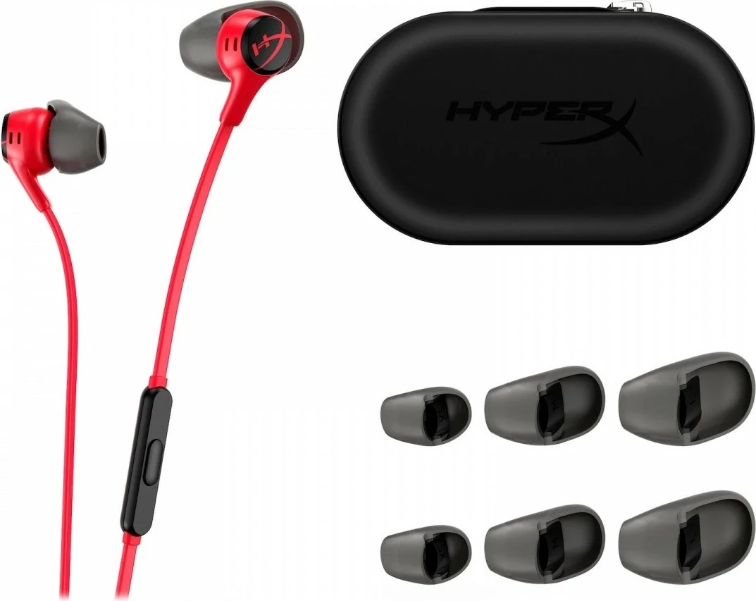 Kufje HyperX Cloud Earbuds II 705L8AA, in-ear me kabllo 3.5mm, kuqe
