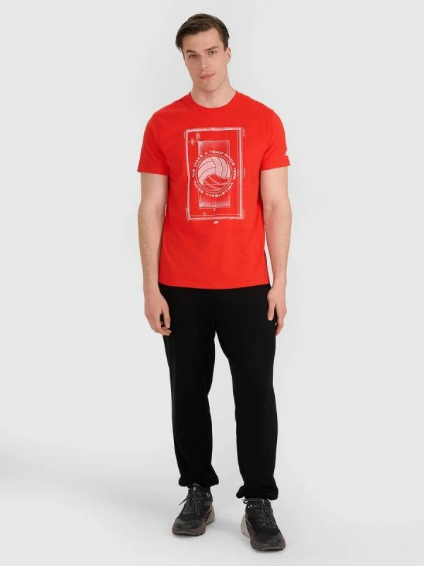 Maicë për meshkuj 4f, me print volejbolli