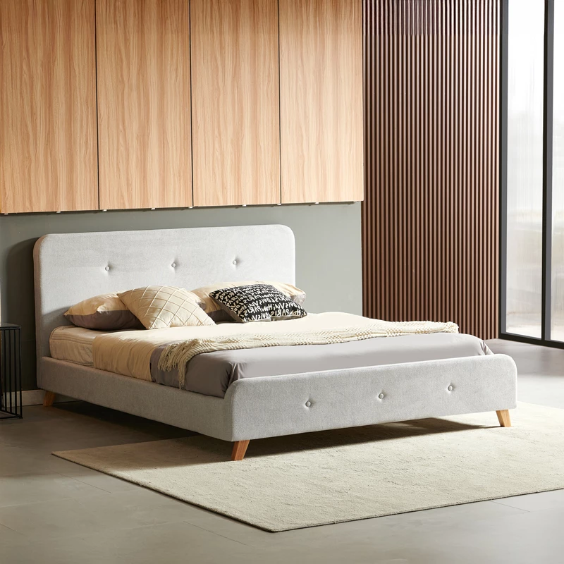 Krevat dopio Restel, ngjyrë gri, 160x200cm