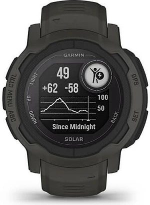 Smartwatch Garmin Instinct 2 Solar, 2.29 cm (0.9"), MIP, GPS, Graphite