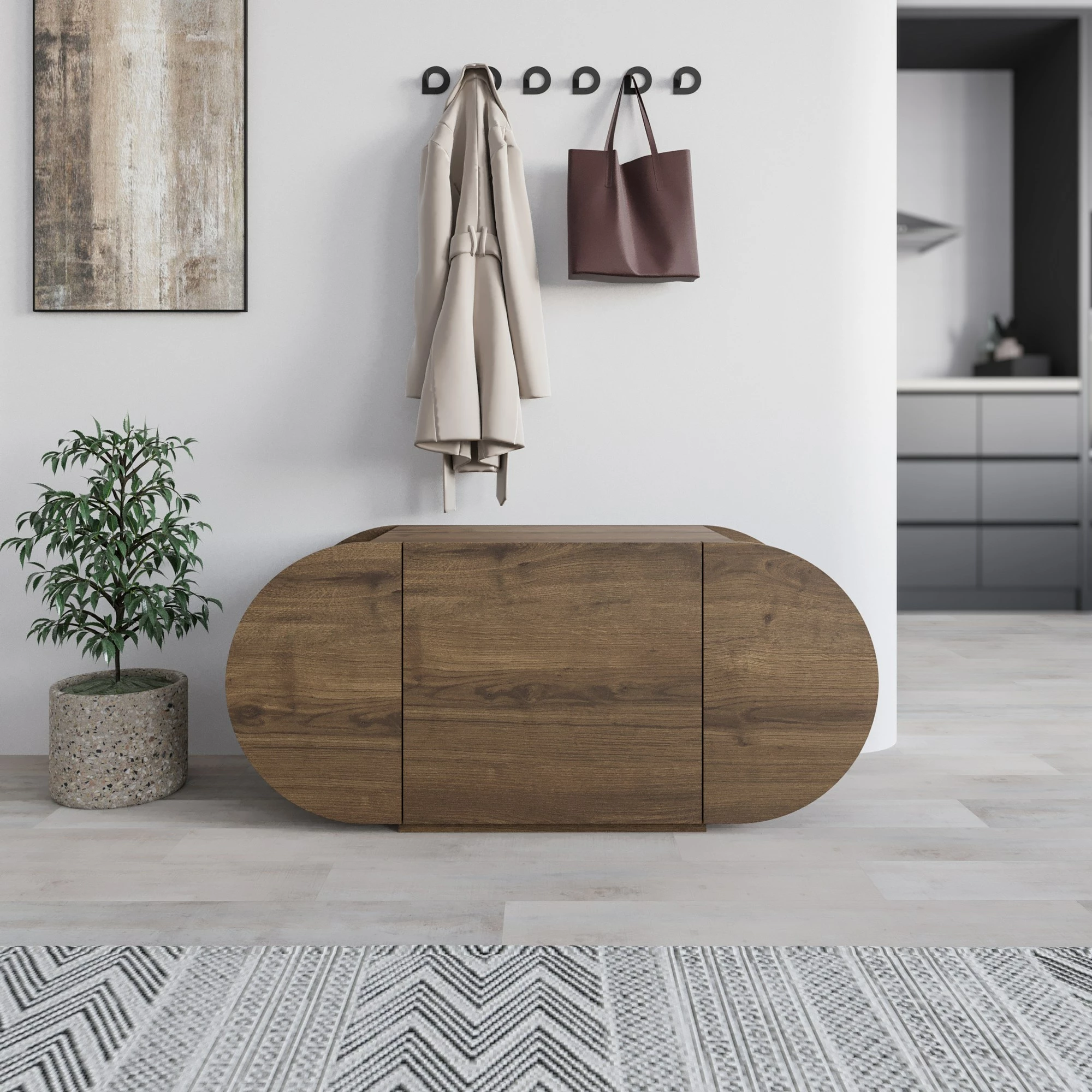 Dollap këpucësh Skye Decor, Pozy Shoe Bench, ngjyrë Hitit