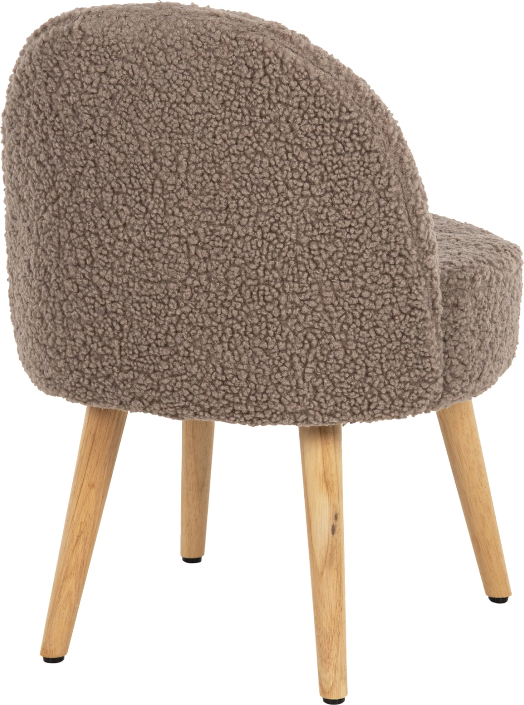 Karrige YASMINE FH8395.25 shpinë e ulët, pëlhurë boucle ngjyrë kafe e lehtë, 47x46x64.5H cm.