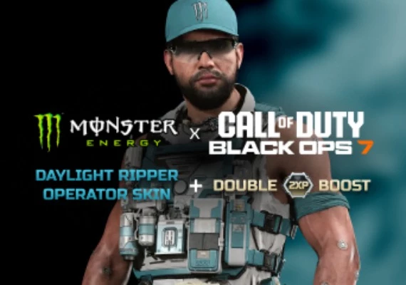 Call of Duty: Black Ops 7 - Monster Energy Daylight Ripper Operator Skin + 15 Min Double XP DLC EN Global